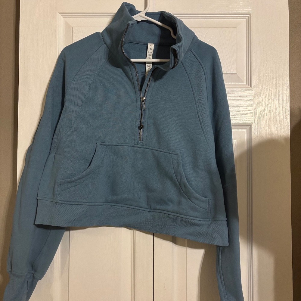Lululemon Scuba Oversized Funnel-Neck Half-Zip Utility Blue size M/L